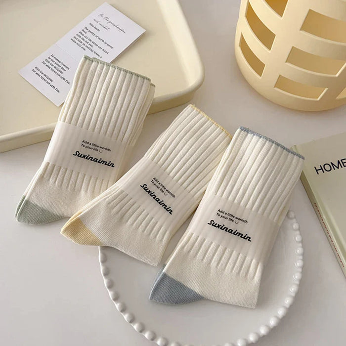 cream-socks-women-korean-style-simple-solid-color-women-socks-japanese-fashion-harajuku-school-girls-knitting-cotton-long-socks