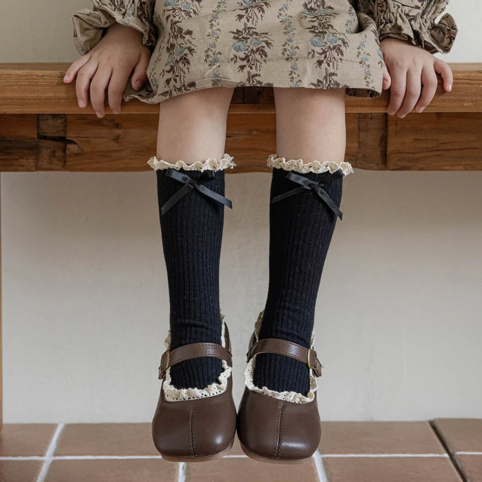 Soft Cotton Lace Stuff Princess Ruffle kids Socks