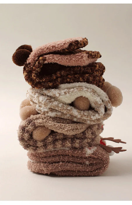 Cute winter grip indoor socks