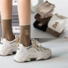 5pairs-lot-cream-womens-korean-version-of-medium-tube-socks-stockings-autumn-and-winter-warm-japanese-versatile-solid-color