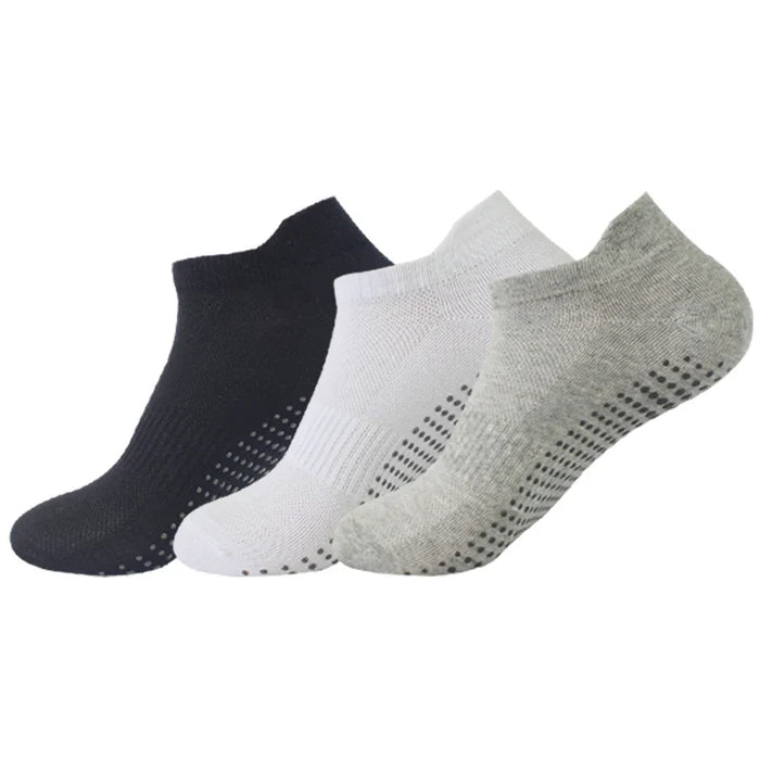 women-yoga-socks-sports-anti-slip-silicone-fitness-professional-training-running-pilates-protecting-heel-ear-short-socks-cotton