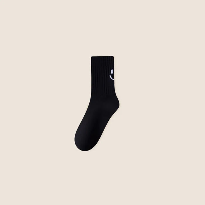 Smile Face Socks Women's Fashion Mid-Calf Socks