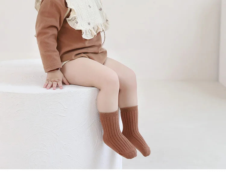 5-pairs-lot-baby-socks-breathable-loose-south-korea-style-solid-color-kids-socks-middle-tube-cotton-socks-set-for-children