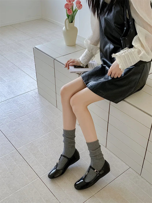 Ballet Wind Solid Color Stockings Socks