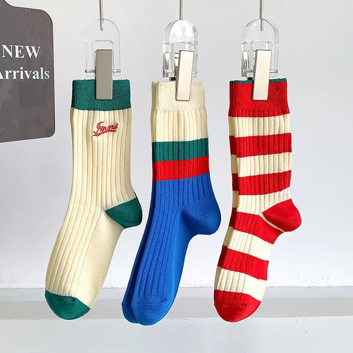 Various Stylish Cotton Medium Tube Design Socks