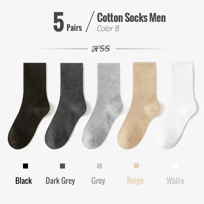 5-10-pairs-95-combed-cotton-socks-men-business-dress-long-socks-soft-breathable-spring-summer-colorful-sock-for-man-5pairs-lot