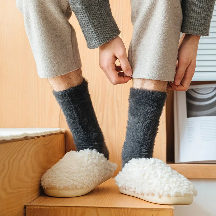 Mink Fleece Middle Tube Socks Men's Socks
