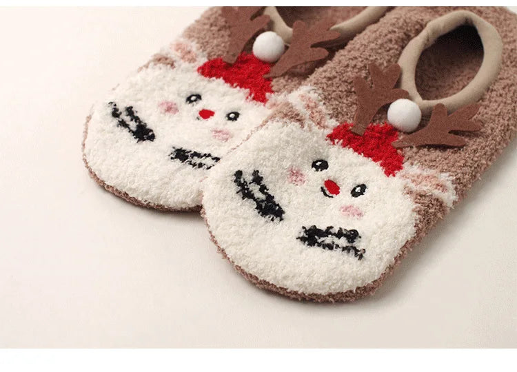 Cute winter grip indoor socks