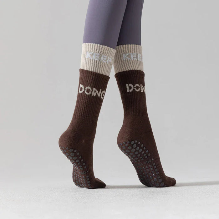 yoga-socks-womens-mid-calf-socks-fitness-sports-cotton-socks-long-tube-double-layer-socks-floor-non-slip-dance-socks