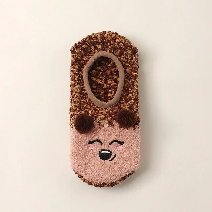 Cute winter grip indoor socks