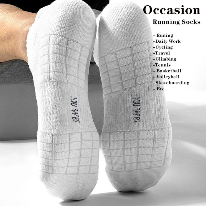 6 Pairs/Lot Men Running Socks Mesh Breathable Thin Sports Socks