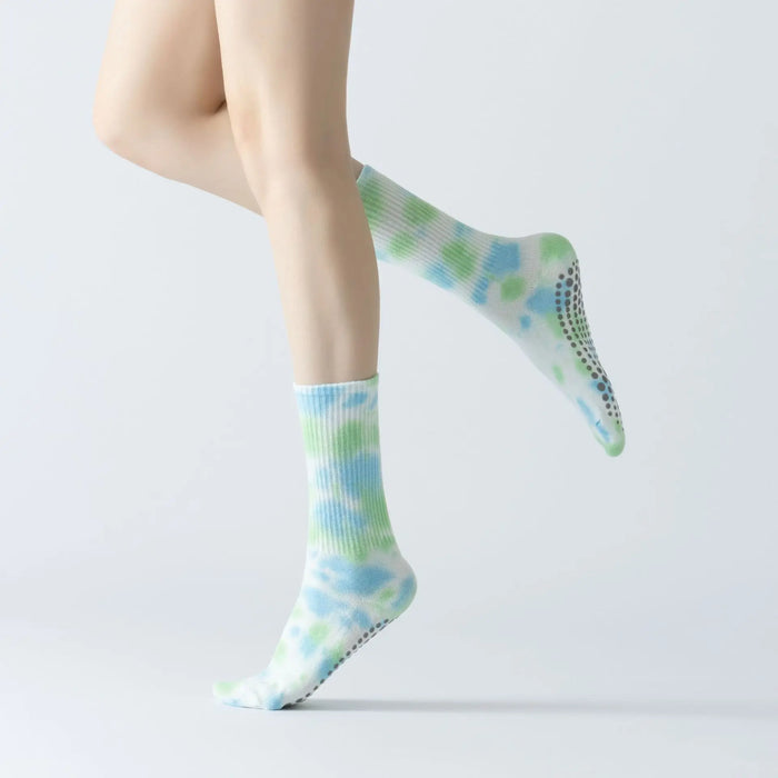 3 Pairs Non-Slip Yoga Socks for Women Colorful Gradient