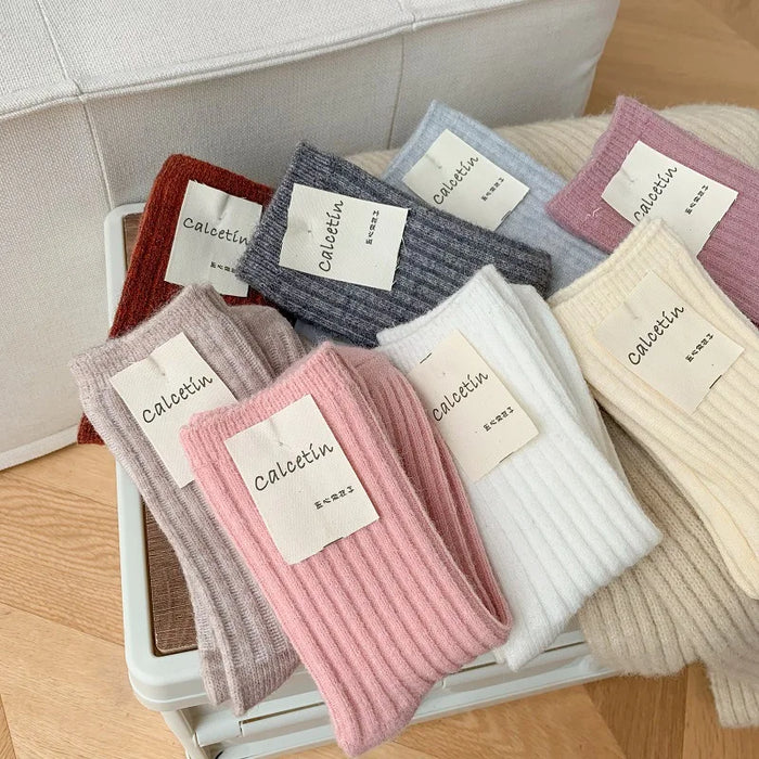 New Winter Fashion Solid Colour Socks