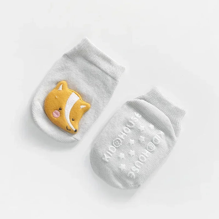 Animal Print Baby Socks Baby Toddler Non-slip Newborn Cotton Socks