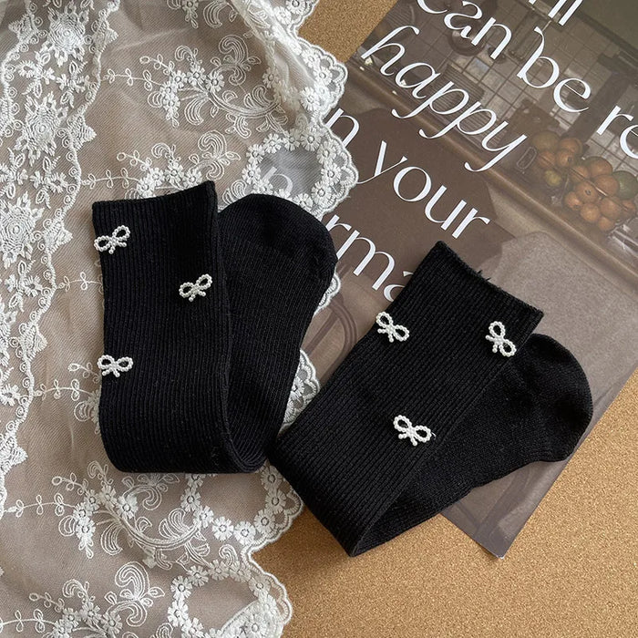Bow Design Kids Simplicity Fashion  Socks