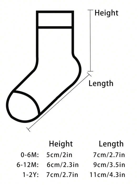 5Pairs Baby Socks Infant Cartoon  Socks For Daily