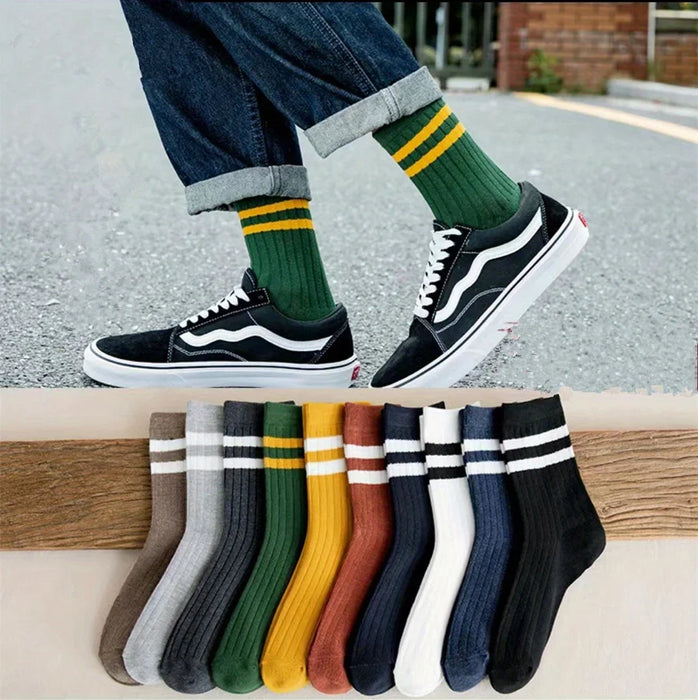 5-pairs-of-mens-socks-autumn-and-winter-vintage-fun-fashion-athletic-socks-sports-trend-socks
