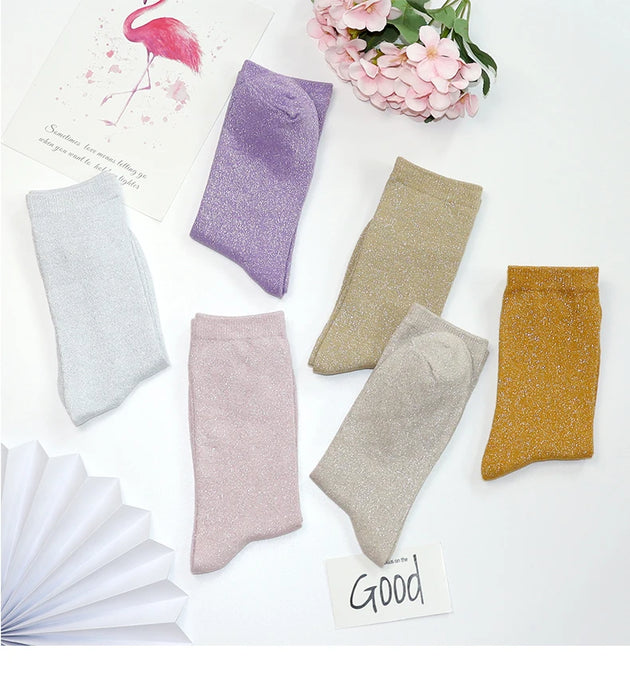 29 colours fashion shiny socks