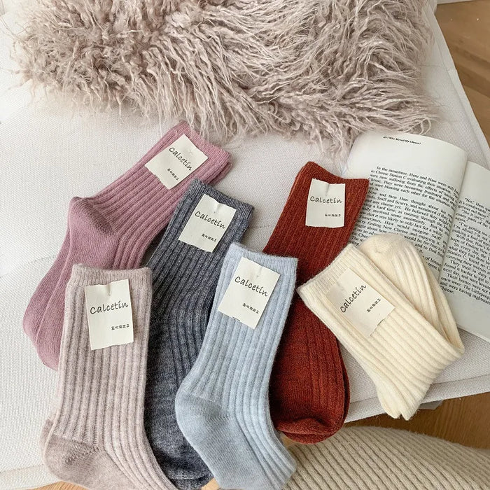 New Winter Fashion Solid Colour Socks