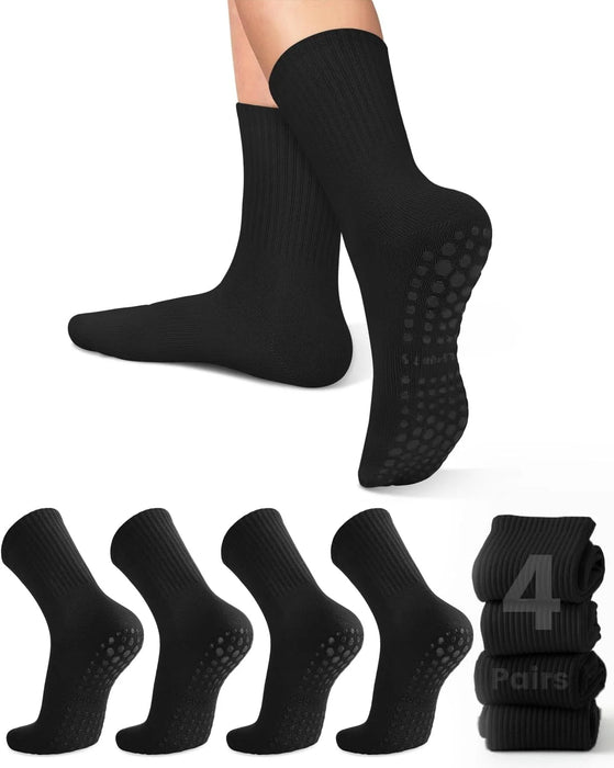 4-6 pairs of women's anti slip grip yoga Pilates ballet socks