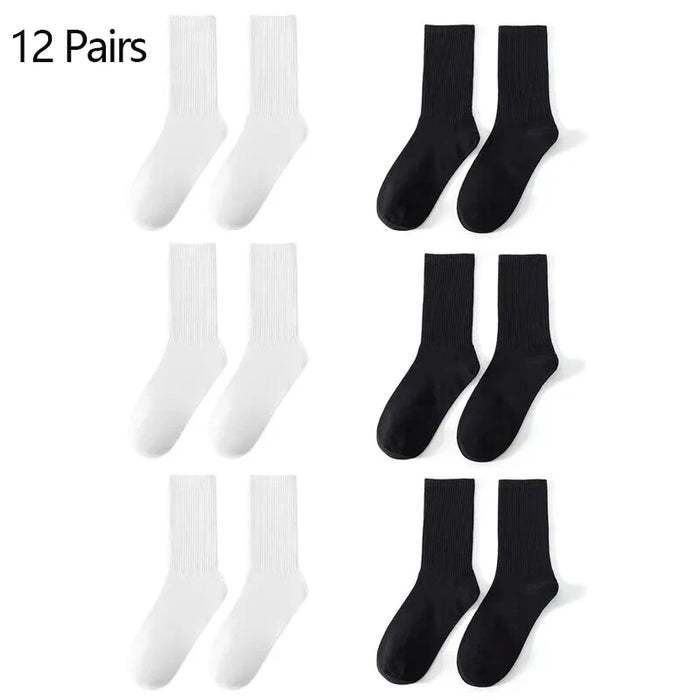 6/12 Pairs Middle Tube Socks For Men  Socks