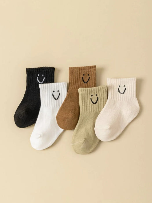 5Pairs Baby Socks Infant Cartoon  Socks For Daily