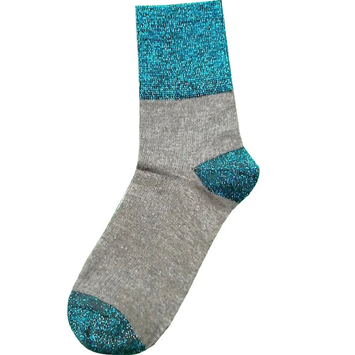 Gold and Silver Silk Bright Silk Series  Socks
