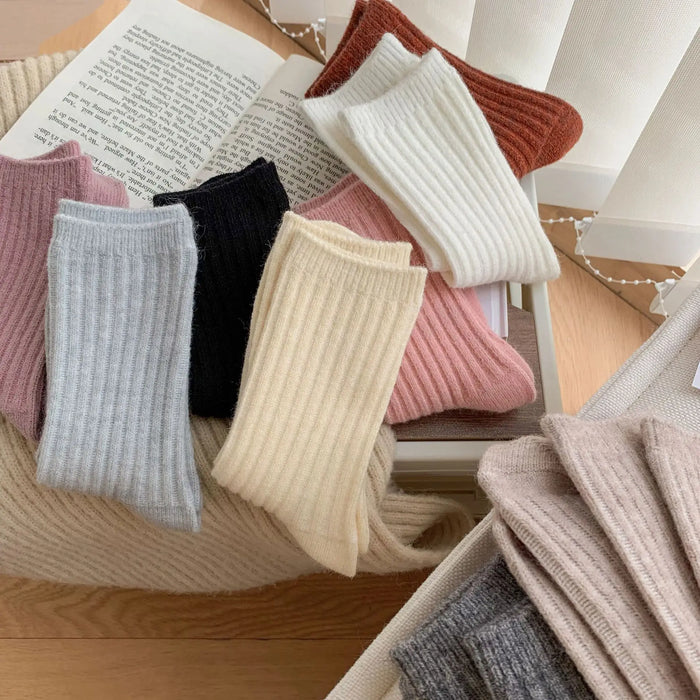 New Winter Fashion Solid Colour Socks