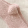 thickened-middle-tube-socks-mink-fur-pink-embroidered-heart-shaped-women-autumn-winter-warm-sleep-home-solid-color-plush-sock