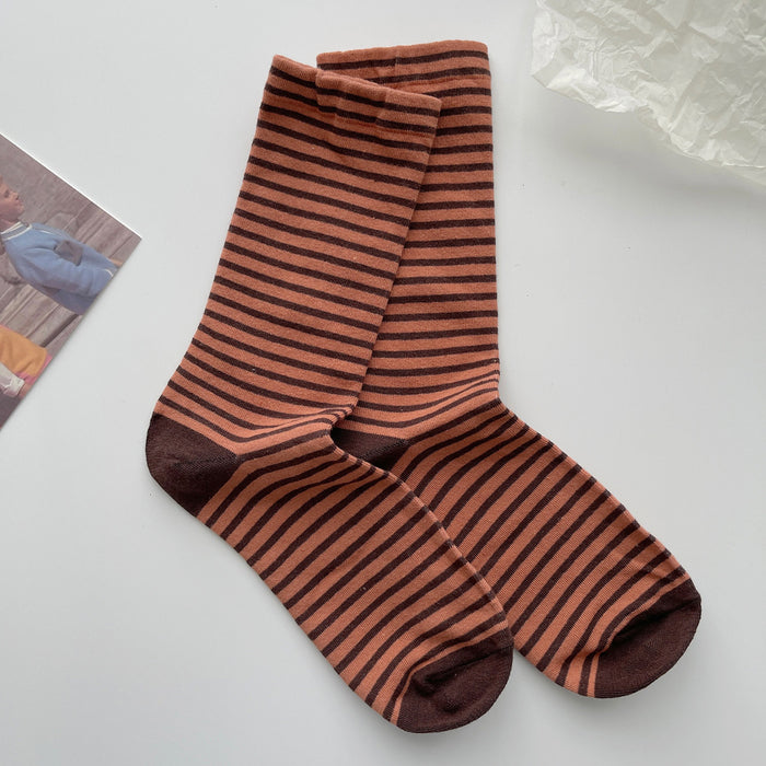 Retro Striped Socks