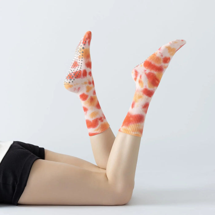 3 Pairs Non-Slip Yoga Socks for Women Colorful Gradient