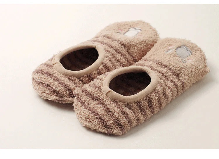 Cute winter grip indoor socks