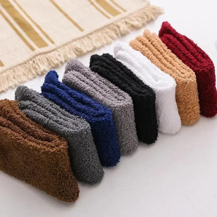 1/3pairs Men Coral Fleece Socks