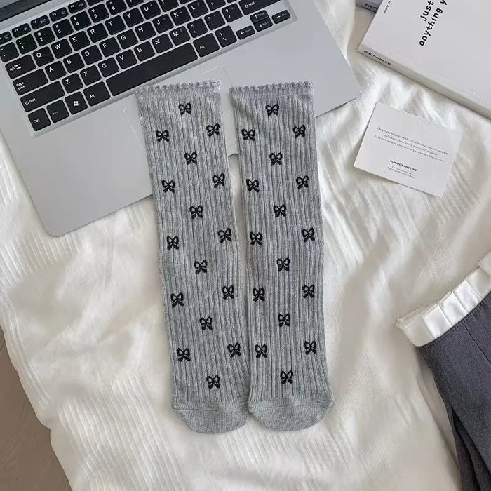 Bow Loose Long Socks
