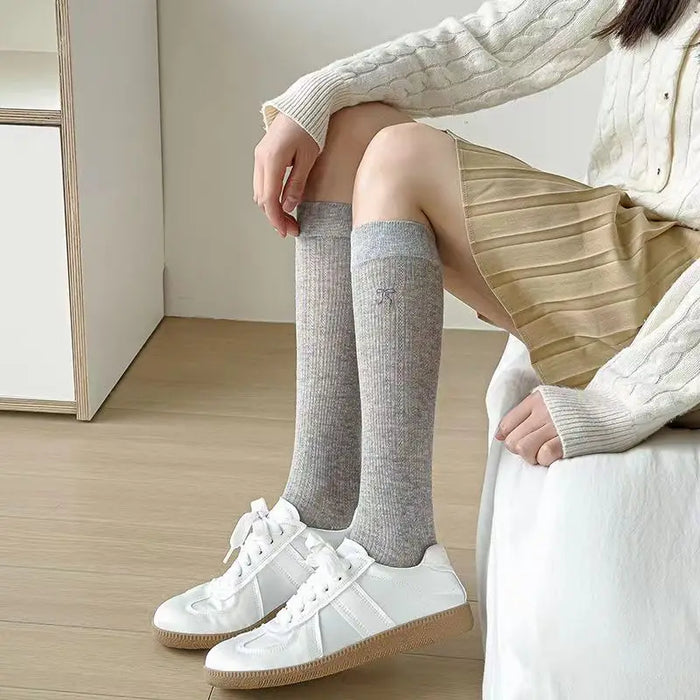 1/4pairs Women's Ballet  Bow Style Socks