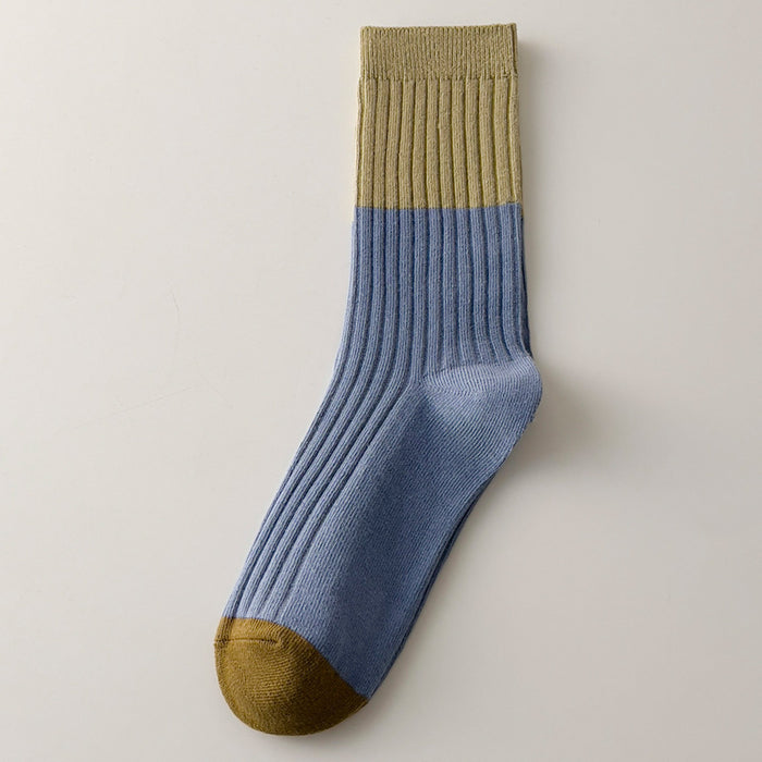 High Quality Cotton Knitting Women Socks Multicolor Striped
