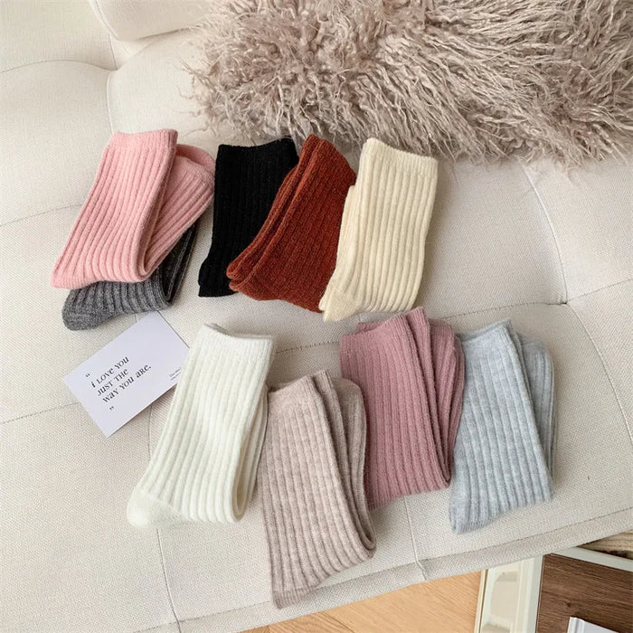 New Winter Fashion Solid Colour Socks