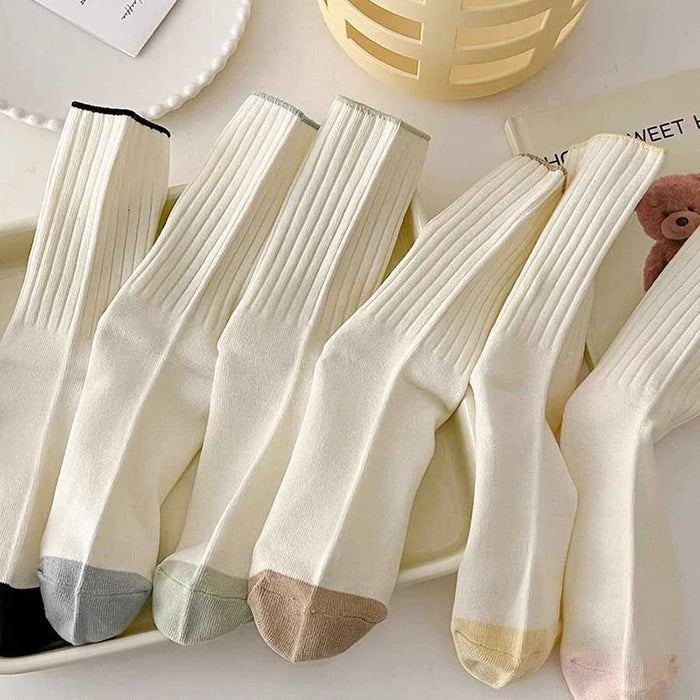 cream-socks-women-korean-style-simple-solid-color-women-socks-japanese-fashion-harajuku-school-girls-knitting-cotton-long-socks
