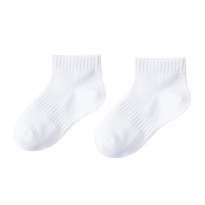 5P/ Summer White Mesh Children Cotton Socks