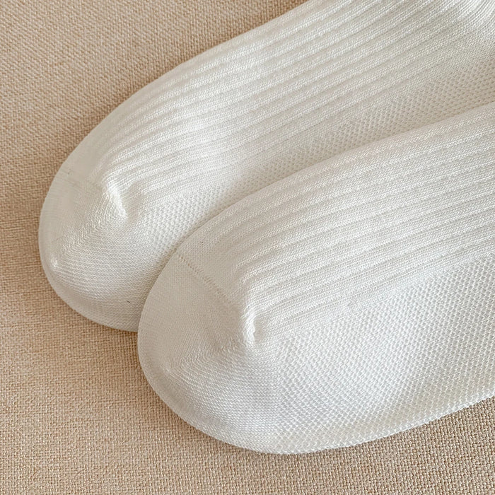 Mixed-color Daily Elastic Crew Socks Comfortable
