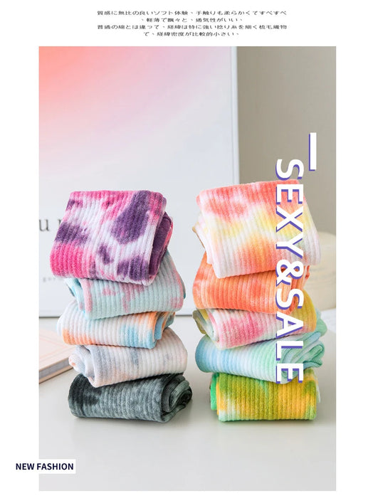 3 Pairs Non-Slip Yoga Socks for Women Colorful Gradient