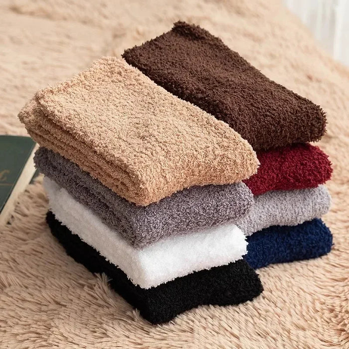 1/3pairs Men Coral Fleece Socks