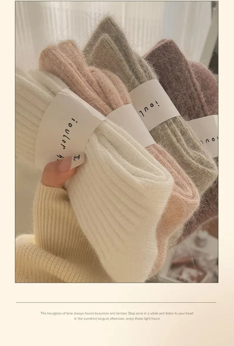 Winter Socks Women Cashmere Wool Thicken Warm Women Socks