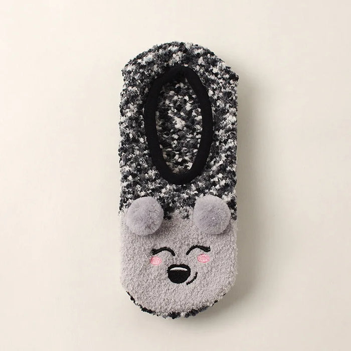 Cute winter grip indoor socks
