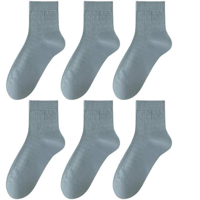 6 Pairs Men Summer Bamboo Fiber Socks