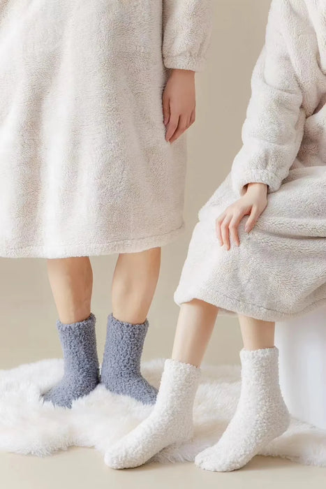 3 Pairs Women/ Men Slipper Winter Couple Socks