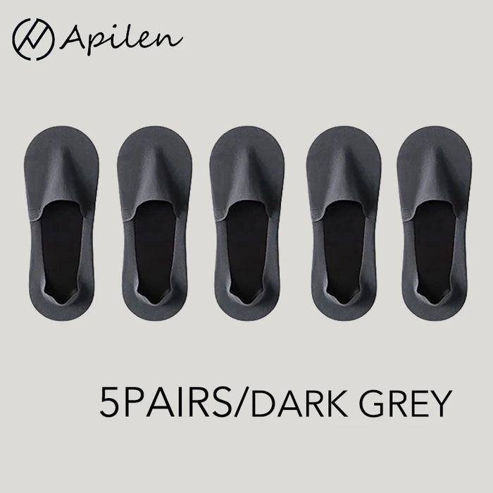 5P/ Men Non Slip Invisible Socks