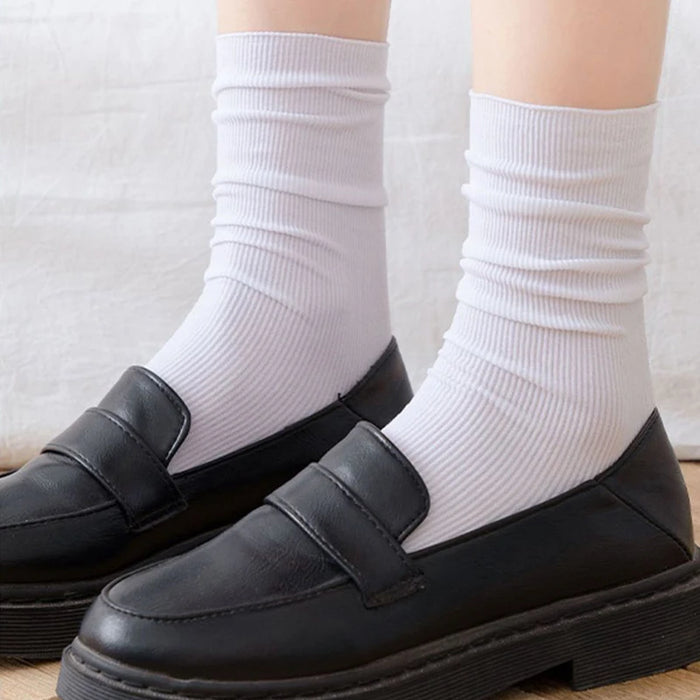Ice Loose Calf Tube Sock Colorful Knee Nylon Socks