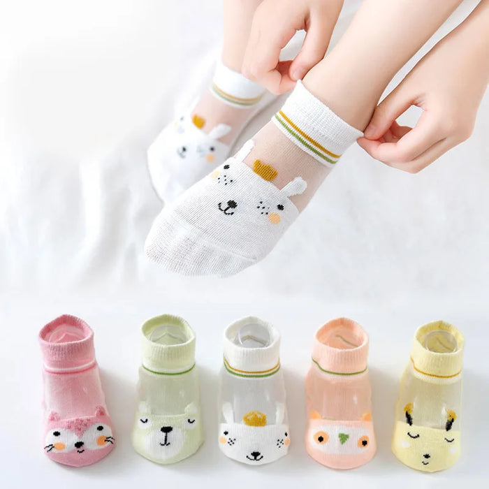 5P/ Animal Mesh Breathable Children Socks