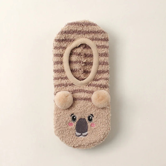 Cute winter grip indoor socks